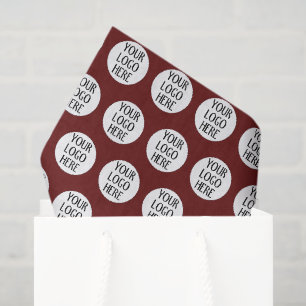 Papel De Seda Personaliza el patrón de tu logotipo de empresa bl