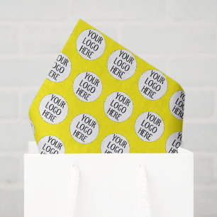Papel De Seda Personaliza el patrón de tu logotipo de empresa bl