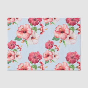 Papel De Seda Personalizable floral hawaiano del hibisco