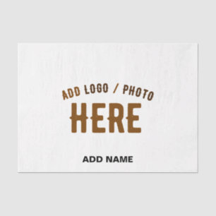 PAPEL DE SEDA PERSONALIZABLE MODERNO ESTILO BLANCO VERIFICADO MA