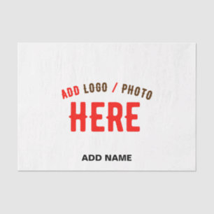 PAPEL DE SEDA PERSONALIZABLE MODERNO ESTILO BLANCO VERIFICADO MA