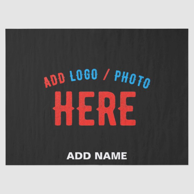 PAPEL DE SEDA PERSONALIZABLE MODERNO ESTILO NEGRO VERIFICADO MAR (Anverso)