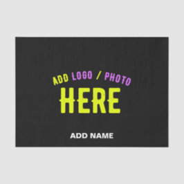 PAPEL DE SEDA PERSONALIZABLE MODERNO ESTILO NEGRO VERIFICADO MAR