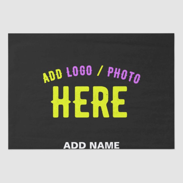 PAPEL DE SEDA PERSONALIZABLE MODERNO ESTILO NEGRO VERIFICADO MAR (Anverso)