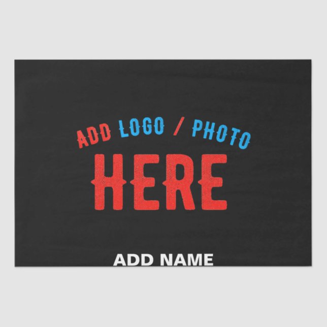 PAPEL DE SEDA PERSONALIZABLE MODERNO ESTILO NEGRO VERIFICADO MAR (Anverso)