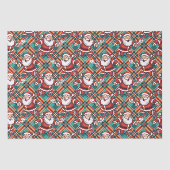 Papel De Seda Personalizable 🎅 Navidades pickleball (Anverso)