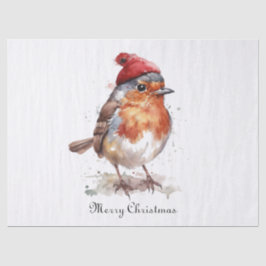 Papel De Seda personalizable Red Robin de navidades