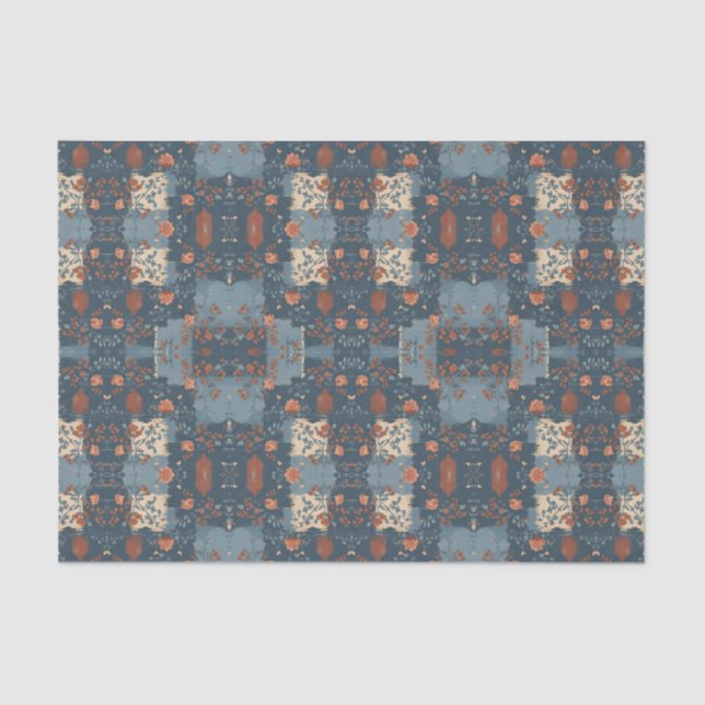 Papel De Seda Personalizable rural Rust Rust Rural (Anverso)