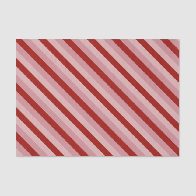 Papel De Seda Personalizable Valentine Stripes (Anverso)