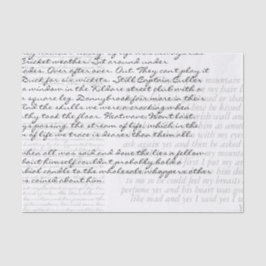 Papel De Seda Personalizado 3 Bloques de texto Decoupage manuscr