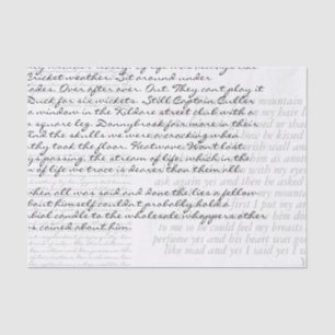 Papel De Seda Personalizado 3 Bloques de texto Decoupage manuscr
