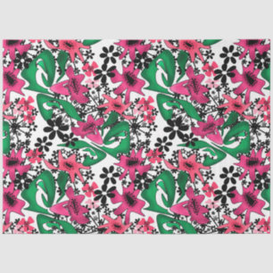 Papel De Seda Personalizado abstracto sin igual flores lindas fl