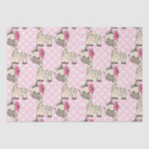 Personalizado Baby Girl Giraffe Tissue Paper