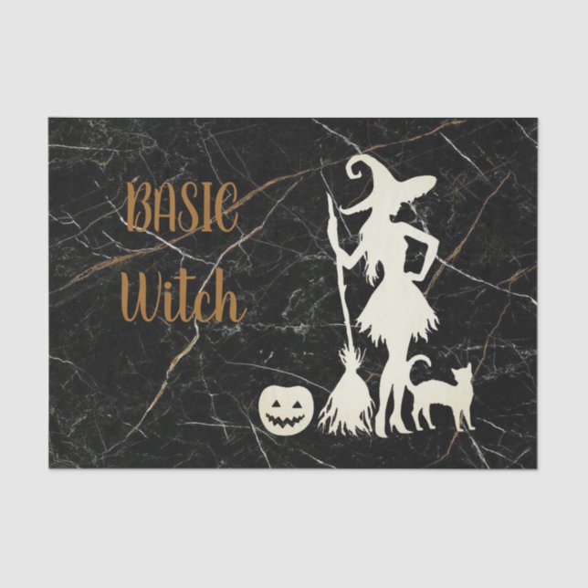 Papel De Seda Personalizado BASIC WITCH Cat Funny Guay Aesthetic (Anverso)