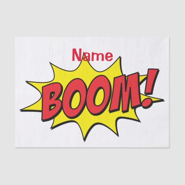 Papel De Seda Personalizado Boom Thunder_Cove (Anverso)