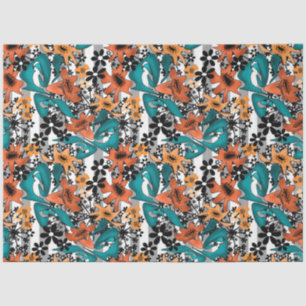 Papel De Seda Personalizado brillante abstracto sin igual flor a