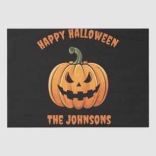 Papel De Seda Personalizado Cute Spookkin Calabaza Feliz Hallowe