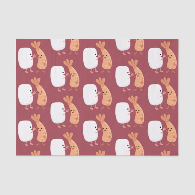 Papel De Seda Personalizado de amigos de la pradera de arroz dul (Anverso)