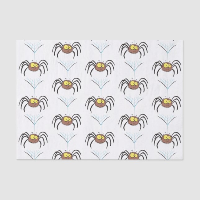 Papel De Seda Personalizado de araña suave y adorable (Anverso)