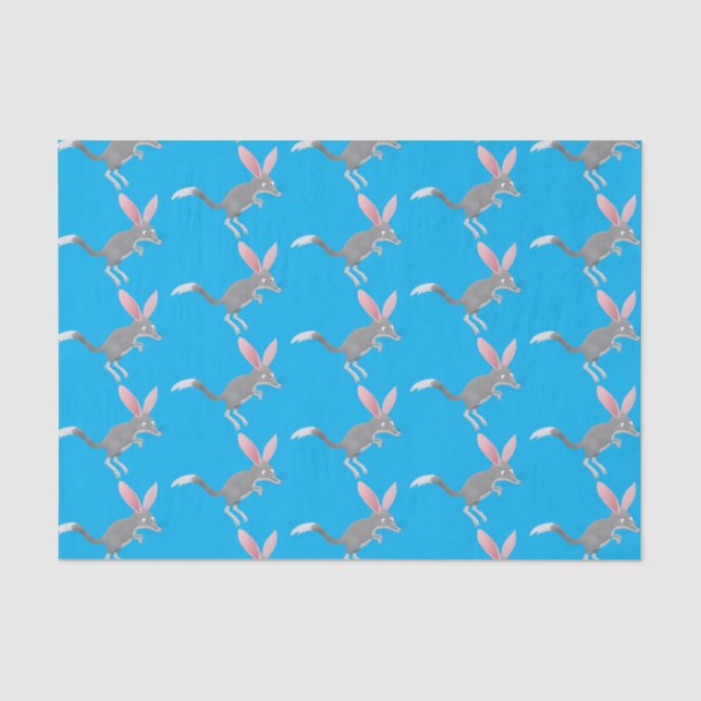 Papel De Seda Personalizado de bilby australiano feliz (Anverso)