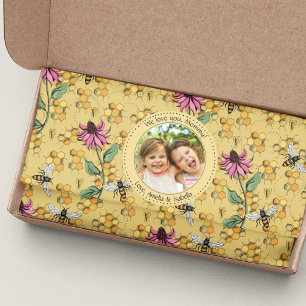 Papel De Seda Personalizado de Día de la Madre niños foto reina