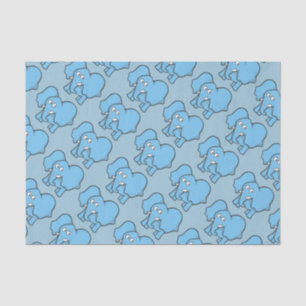 Papel De Seda Personalizado de elefantes azules