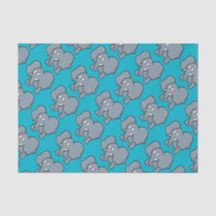 Papel De Seda Personalizado de elefantes grises