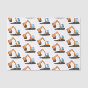 Papel De Seda Personalizado de excavadora de naranja cúpula