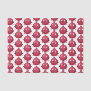 Papel De Seda Personalizado de frutas pomegranadas alegres