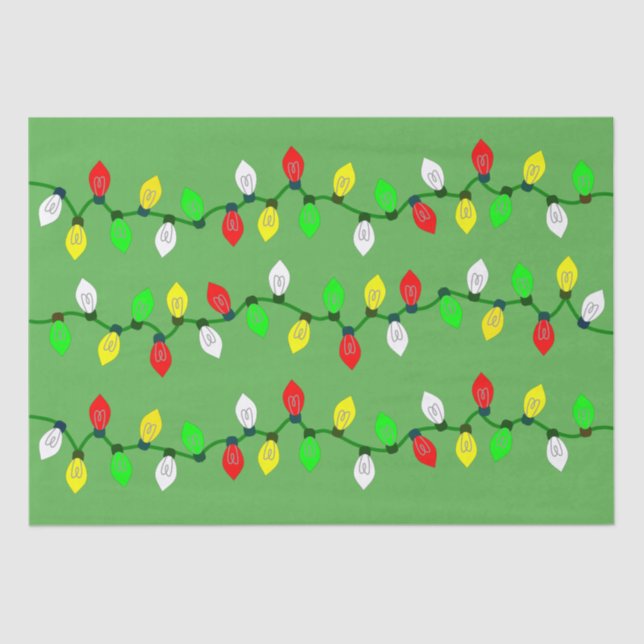 Papel De Seda Personalizado de luces navidades (Anverso)