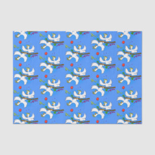 Papel De Seda Personalizado de pájaros de cacatúa graciosa