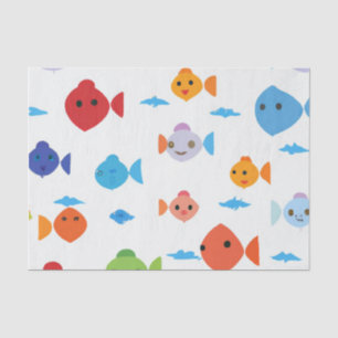 Papel De Seda personalizado de peces divertidos