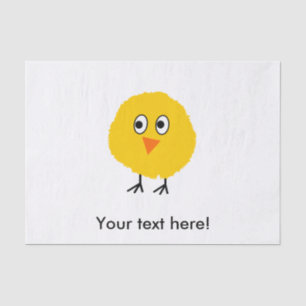 Papel De Seda Personalizado de pollo lindo