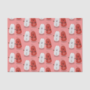 Papel De Seda Personalizado de salinas y batidores de pimienta d