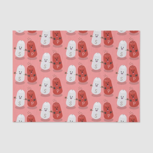 Papel De Seda Personalizado de salinas y batidores de pimienta d (Anverso)