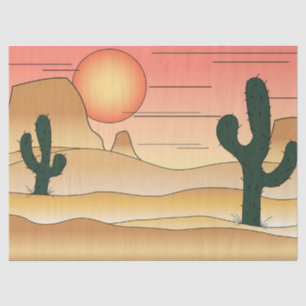 Papel De Seda Personalizado del desierto