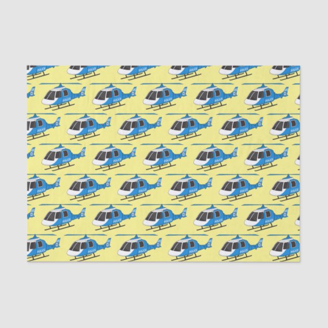 Papel De Seda Personalizado del helicóptero del helicóptero del  (Anverso)