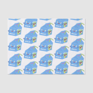 Papel De Seda Personalizado del personaje de la caja de leche fe