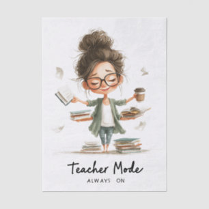 Papel De Seda Personalizado educativa con "Modo docente siempre