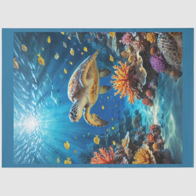 Papel De Seda Personalizado Loggerhead (Anverso)