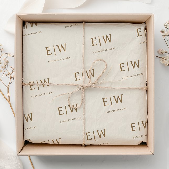 Papel De Seda Personalizado Marca Monograma Empresa Empresarial (Subido por el creador)