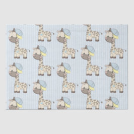 Papel De Seda Personalizado Personalizado Baby Boy Giraffe Tejid