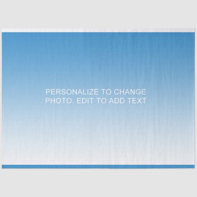 Papel De Seda Personalizado Personalizar ilustración Foto Añadir (Anverso)