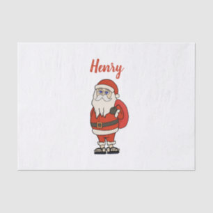 Papel De Seda Personalizado Santa Claus Navidades Flip Flops