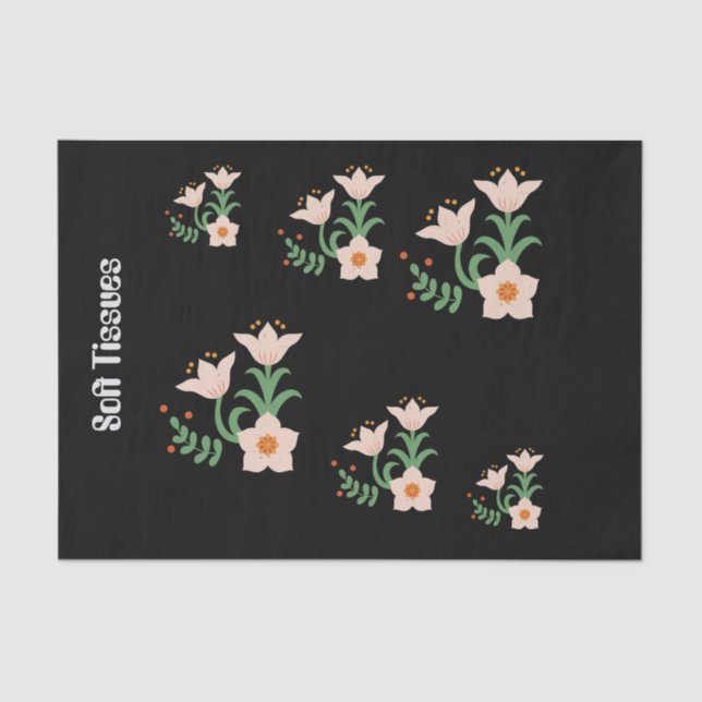 Papel De Seda Personalizado Tejidos blandos Texto Gris claro Col (Anverso)