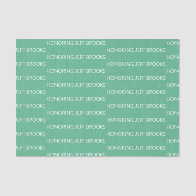 Papel De Seda Personalizado verde (Anverso)