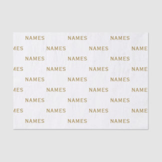 Papel De Seda Personalizados con Apellido o Apodo en Ellos