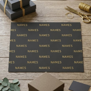 Papel De Seda Personalizados con apellido o apodo en ellos