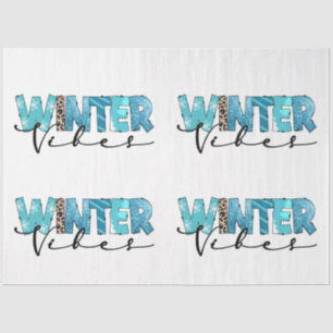 Papel De Seda Personalizar de Winter Vibes