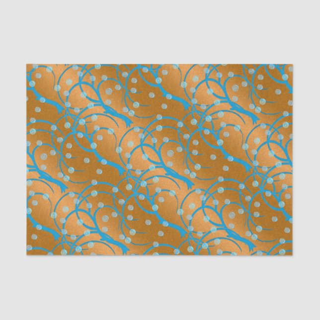 Papel De Seda Personalizar Gold Jasmine Flapper Style (Anverso)